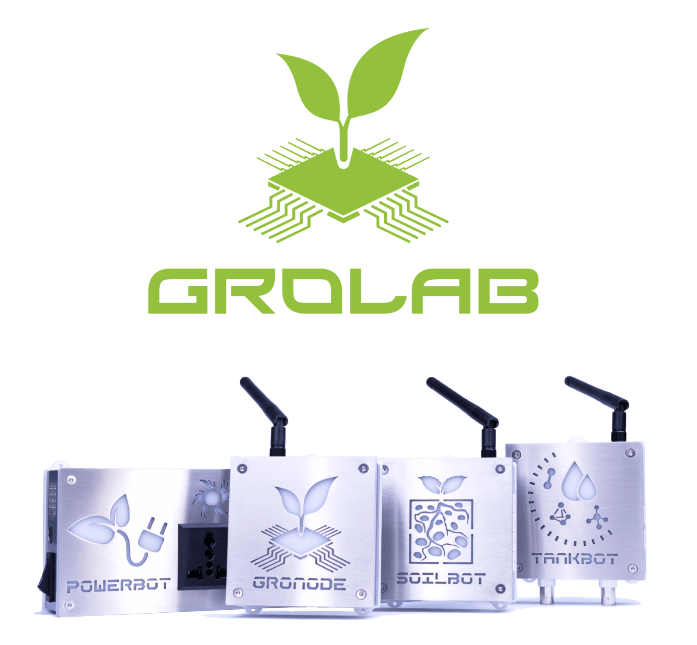 GroLab™ the grow controller created by Open Grow™ - Featuring GroNode, PowerBot, TankBot and Soilbot