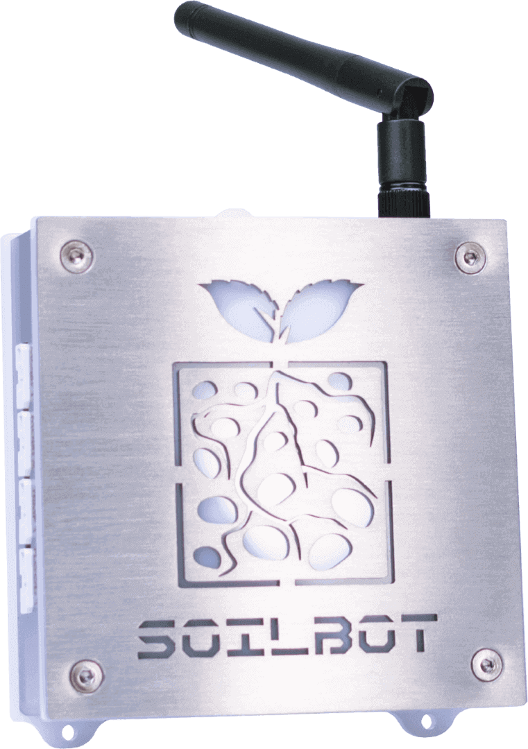 Front view of SoilBot, the substrate analyzer module of the GroLab™ grow controller