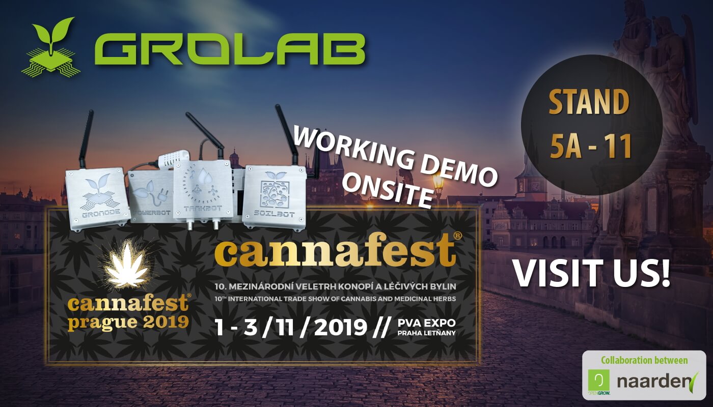 Open Grow™ will be present at Cannafest 2019, Prague, Czech Republic - November 1-3